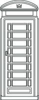 rood telefoon stand zonder achtergrond vector