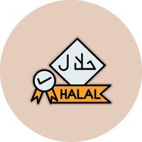 halal vector icoon