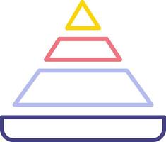 piramide tabel vector icoon