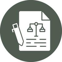 contract vector pictogram