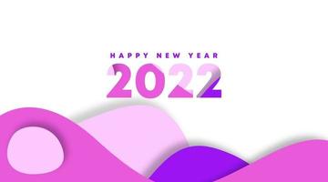 gelukkig nieuwjaar 2022 achtergrond afbeelding. gelukkig nieuwjaar webbanner en flyer vector