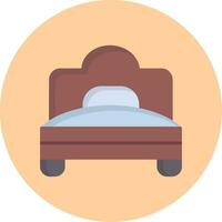 single bed vector icoon