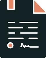 contract vector pictogram