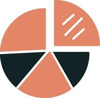 cirkeldiagram vector pictogram