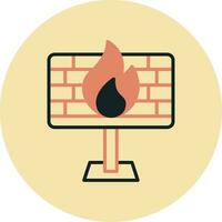 firewall vector pictogram