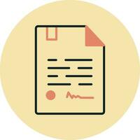 contract vector pictogram