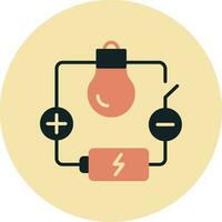 elektrisch stroomkring vector icoon