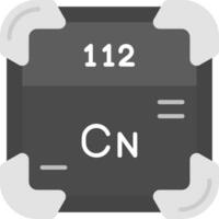 copernicium grijs schaal icoon vector