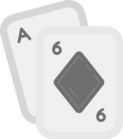 poker grijs schaal icoon vector