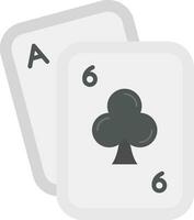 poker grijs schaal icoon vector