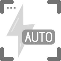 auto flash grijs schaal icoon vector
