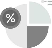 percentage grijs schaal icoon vector