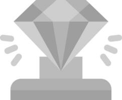 diamant grijs schaal icoon vector