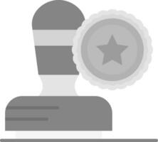 postzegel grijs schaal icoon vector