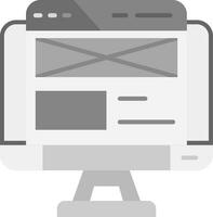 web ontwerp grijs schaal icoon vector
