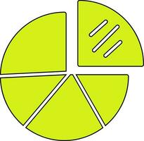 cirkeldiagram vector pictogram