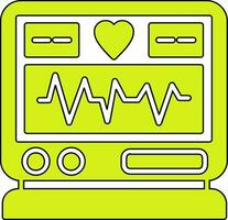 elektrocardiogram vector icoon