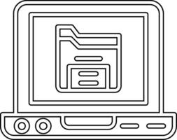 laptop vector pictogram