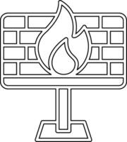 firewall vector pictogram