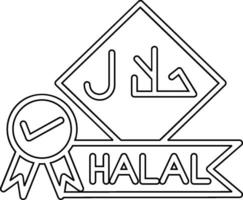 halal vector icoon