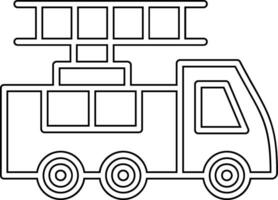 ladder vrachtauto vector icoon