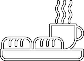 ontbijt vector pictogram