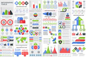 Infographic elementen data visualisatie vector ontwerpsjabloon