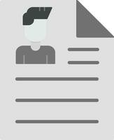 curriculum vitae vector pictogram