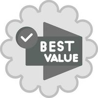 het beste waarde vector icoon