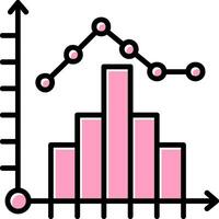 histogram vector icoon