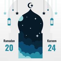 Islamitisch Ramadan kaart en banier ontwerp sjabloon. Ramadan kareem ontwerp. Ramadan groet kaart vector