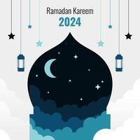 Islamitisch Ramadan kaart en banier ontwerp sjabloon. Ramadan kareem ontwerp vector