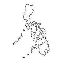 Filippijnen kaart icoon vector