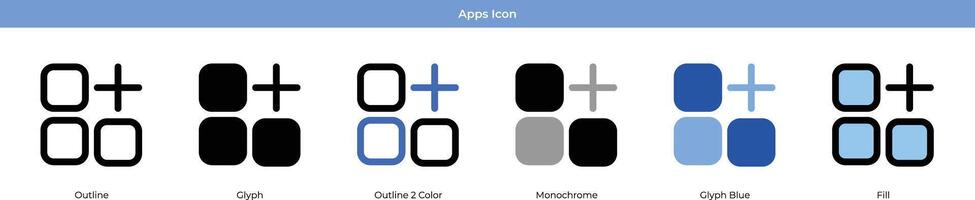 apps icoon reeks vector