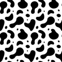 dier koe achtergrond naadloos patroon, koeien, vlekken, koe textuur, zoogdieren. vlekkerig achtergrond, gemakkelijk ontwerpen in een tekening stijl. vector