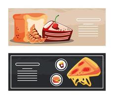 fastfood-dessert vector