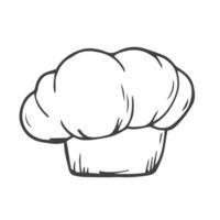chef-kok hoed icoon van snel voedsel verzameling. koks hoeden gemakkelijk lijn element symbool voor Sjablonen, web ontwerp, en infographics. vector