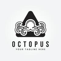 Octopus logo. geïsoleerd Octopus Aan wit achtergrond vector illustratie