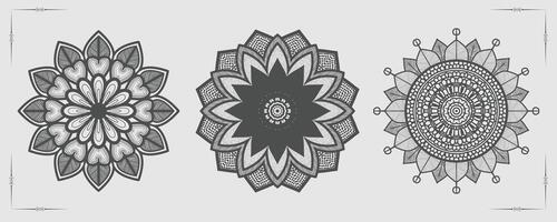 vector luxe mandala sjabloon achtergrond en sier- ontwerp voor kleur bladzijde, groet kaart, uitnodiging, tatoeëren, bloemen mandala.