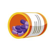 medicatie capsule recept vector