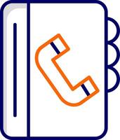 telefoonboek vector pictogram