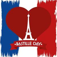 Bastille dag banner vector