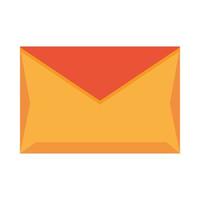 e-mail envelop platte pictogram vector