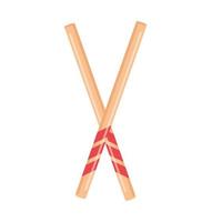 drumsticks houten icoon vector