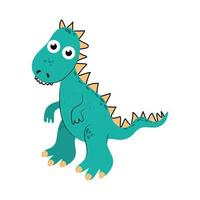 schattige cartoon dinosaurus vector