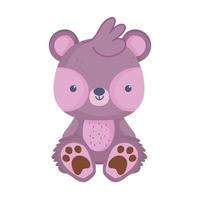 kleine beer teddy knuffel vector