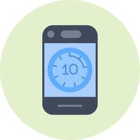 mobiel telefoon stopwatch vector icoon