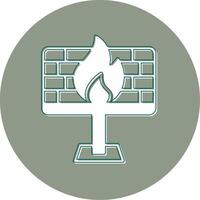 firewall vector pictogram