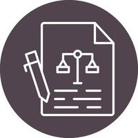 contract vector pictogram