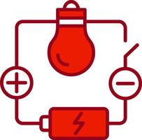 elektrisch stroomkring vector icoon